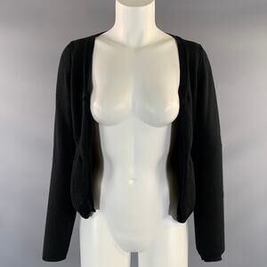 MARNI Size S Black Cashmere Knit Cardigan Womens